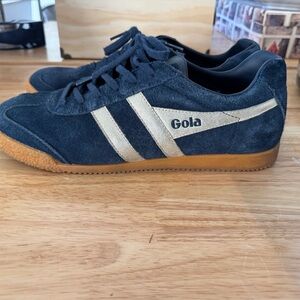 Gola Women's Navy and Silver Sneakers